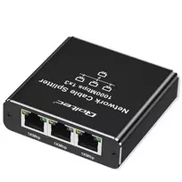 usb ethernet rj45 - Qoltec 52294 Šakotuvas Ethernet mini SWITCH 1x3 RJ45 1000Mb/s USB-C Aliuminis - 5 nuotrauka