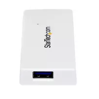 usb 3 0 hub - StarTech ST4300MINU3W USB 3.0 4 Port Mini Hub Baltas (White) - 4 nuotrauka