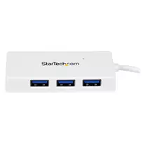usb 3 0 hub - StarTech ST4300MINU3W USB 3.0 4 Port Mini Hub Baltas (White) - 5 nuotrauka