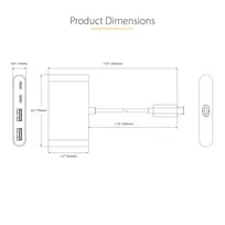 usb 2.4 a - „StarTech“ 4 prievadų USB-C stebulės, 5GBPS PD / NEŠIAMASIS TEMPURAS su USB-C Įkrovimu - 3 nuotrauka