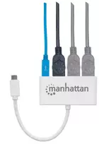 60w type c - Intracom MANHATTAN USB-C 3.1 Gen 1 Type-C Hub USB Type-C kile su trimis A tipo prievadais ir vienu C tipo maitinimo tiekimo prievadu - 3 nuotrauka