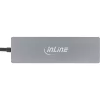 usb 3 0 hub type - HUB USB InLine® USB 3.2 Type-C Multi Hub (3x USB-A 5Gb/s + USB Type-C (PD 100W), kortelių skaitytuvas, HDMI 4K@30Hz), OTG, aliuminio korpusas - 2 nuotrauka