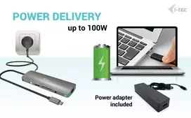 tece - I-TEC USB C MetalNanoDock 4K HDMI PD100W | C31NANOLANPD100 - 3 nuotrauka