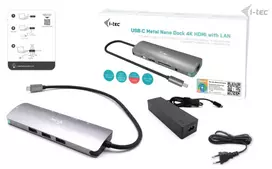 tece - I-TEC USB C MetalNanoDock 4K HDMI PD100W | C31NANOLANPD100 - 6 nuotrauka