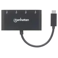 usb 3 0 hub type - MANHATTAN 162746 Manhattan SuperSpeed USB-C 3.1 Gen1 iki 4-jungtys USB-A 3.0 šakotuvas (3x USB-A) - 2 nuotrauka