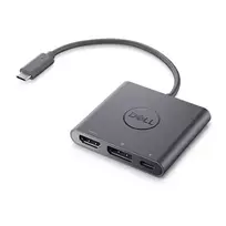 2 usb power adapteris - Dell Adapter USB-C To HDMI/DP With Power Pass-Through - 4 nuotrauka