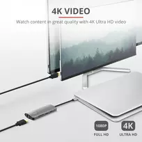 rj 45 usb adapteris - Trust Dalyx 7-in-1 USB-C Docking Station Sidabrinis (Silver) - 2 nuotrauka