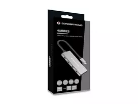 av laidas - Adapteris AV Conceptronic CONCEPTRONIC Dock USB-C->4xUSB-C 100WPD o.įkroviklis 0.25m gr - 2 nuotrauka