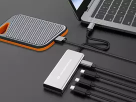 av laidas - Adapteris AV Conceptronic CONCEPTRONIC Dock USB-C->4xUSB-C 100WPD o.įkroviklis 0.25m gr - 4 nuotrauka