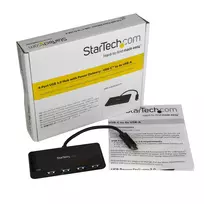 macbook laidas - StarTech USB 3.0 HUB 4 PORTS W/PD 2.0/C TO 4X A - 2 nuotrauka