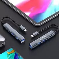 3 in 1 usb c - QOLTEC 53790 Hub Adapteris USB C 3.1 5w1 - 3 nuotrauka