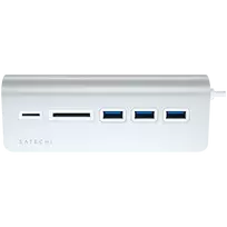usb 3 0 hub type -  SATECHI USB-C Aluminum USB ir korteliu skaitytuvas ST-TCHCRS - 3 nuotrauka