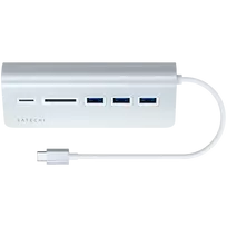 usb 3 0 hub type -  SATECHI USB-C Aluminum USB ir korteliu skaitytuvas ST-TCHCRS - 4 nuotrauka