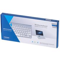 klaviatura lt slim - Proline KX5112 Belaidė Klaviatūra Kompiuteriui ir Smart TV Sidabrinė (Silver) - 10 nuotrauka