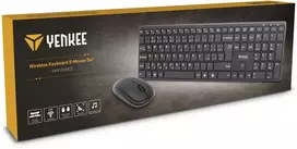 yenkee - Yenkee YKM 2008CS Tibe Wireless Keyboard + Mouse Set Juoda (Black) - 5 nuotrauka