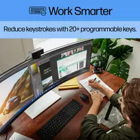 hp wireless keyboard - HP 650 Belaidė Klaviatūra ir Pelė, Juoda (Black) - 4 nuotrauka