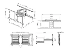 televizoriaus universalus laikiklis - Multibrackets MB-5471 - 6 nuotrauka