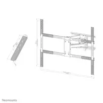 laikiklis 55 coliu televizoriui - NEOMOUNTS SELECT AWLS-950BL1 VESA EXTENSION KIT FOR WL40S-950BL18 - BLACK - 2 nuotrauka