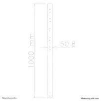 televizoriaus stovas laikiklsi tv stovas - 100 CM EXTENSION POLE FOR FPMA-C200BLACK/C400BLACK/PLASMA-C100BLACK - BLACK - 2 nuotrauka
