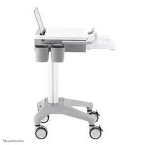 klaviaturos laikiklis - NEWSTAR MOBILE LAPTOP CART, INCL. KEYBOARD & MOUSE DRAWER 10-22" CR?ME - 3 nuotrauka