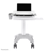 klaviaturos laikiklis - NEWSTAR MOBILE LAPTOP CART, INCL. KEYBOARD & MOUSE DRAWER 10-22" CR?ME - 4 nuotrauka