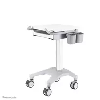 klaviaturos laikiklis - NEWSTAR MOBILE LAPTOP CART, INCL. KEYBOARD & MOUSE DRAWER 10-22" CR?ME - 7 nuotrauka