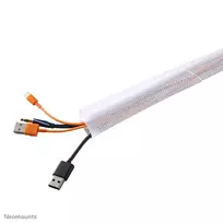 televizoriaus universalus laikiklis - NEOMOUNTS BY NEWSTAR WHITE CABLE SOCK, 200 CM LONG, 8,5 CM WIDE - 5 nuotrauka