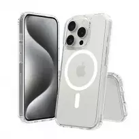 16 ekrano plevele - SCREENOR BUMPER IPHONE 16 PRO MAGSAFE TRANSPARENT - 2 nuotrauka