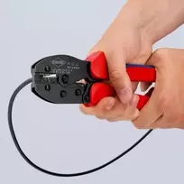 laidu reples - Knipex 975242SB PreciForce užspaudimo replės MC4 / EVO2 - 4 nuotrauka