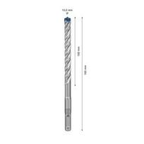betono graztas 10mm - Grąžtas betonui Bosch 2608900097; 10x100x165 mm; SDS-plus - 6 nuotrauka