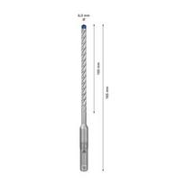 graztas betonui 6.5 mm - SDS-plus-7X grąžtas Bosch 6x100x165mm, 1 vnt. - 6 nuotrauka