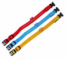 suniukai - AG232 Šviečiantis LED antkaklis šunims, raudonas (Red), 46-54 cm - 2 nuotrauka