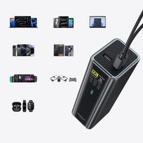 power bank with cable - Cuktech PB200U Powerbank 210W 20000mAh 2x USB-C + USB-A with TFT display and 240W USB-C cable - 2 nuotrauka