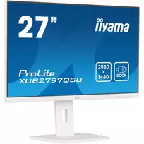 2560x1440 monitorius - Iiyama ProLite XUB2797QSU-W2 27", QHD, IPS, balta (white) - 2 nuotrauka