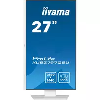 2560x1440 monitorius - Iiyama ProLite XUB2797QSU-W2 27", QHD, IPS, balta (white) - 3 nuotrauka