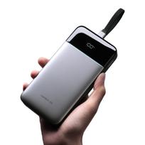 120w laidas c - Cuktech LPB252N, 25000mAh, 120W, su integruotu USB-C laidu, pilkas (gray) - 9 nuotrauka