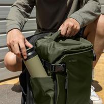 laptopas - Tech-Protect Defender S70 Laptop Backpack 24L Dark Green (Tamsiai žalia) - 3 nuotrauka