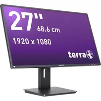 monitorius 27 coliu - Wortmann AG TERRA LCD/LED 2756W PV V4 27", IPS, FHD, juodas (black) - 6 nuotrauka