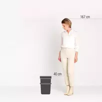 senukai siuksliadeze - Brabantia Sort & Go šiukšliadėžė, 25 l, nefrito žalia (Jade Green) - 4 nuotrauka