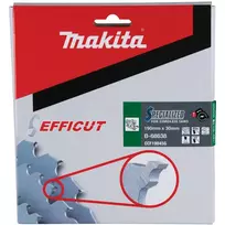 pjuklo diskas 190 - Pjovimo diskas medienai Makita EFFICUT; 190x1,45x30,0 mm; Z45; 23° - 3 nuotrauka