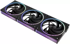 reverse ventiliatoriai - Zalman ZM-DF120R A3 120mm Reverse Fan Black, 3 vnt. - 1 nuotrauka