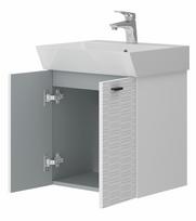 pakabinama spintele - Vonios spintelė su praustuvu Piccolo PC-60, balta (White) - 3 nuotrauka