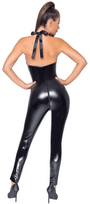 moto apranga - Black Level Vinyl Jumpsuit Zip S Seksuali lateksinė apranga - 3 nuotrauka