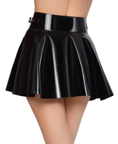 seksuali apranga - Black Level Vinyl Mini Skirt S Seksuali lateksinė apranga - 2 nuotrauka