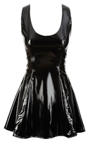 moto apranga - Black Level Vinyl Dress L Seksuali lateksinė apranga - 2 nuotrauka
