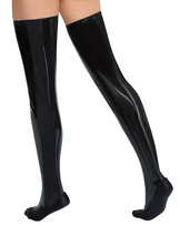lova mot - Black Level Vinyl Bed Boots M/L Seksuali lateksinė apranga - 2 nuotrauka