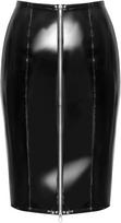 moto apranga - Black Level Vinyl Skirt Zip black M Seksuali lateksinė apranga - 4 nuotrauka