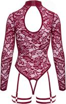 tarpkojus - Abierta Fina Body open cup red S glaustinukė - 5 nuotrauka