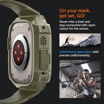 spigen rugged armor pro case - Spigen Rugged Armor Pro Apple Watch Ultra (49mm), žalia - 3 nuotrauka