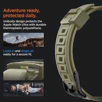 spigen rugged armor pro case - Spigen Rugged Armor Pro Apple Watch Ultra (49mm), žalia - 4 nuotrauka